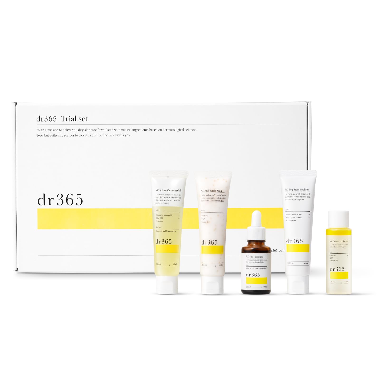 Amazon.co.jp: dr365 トライアルセット ビタミンc 化粧品セット 保湿